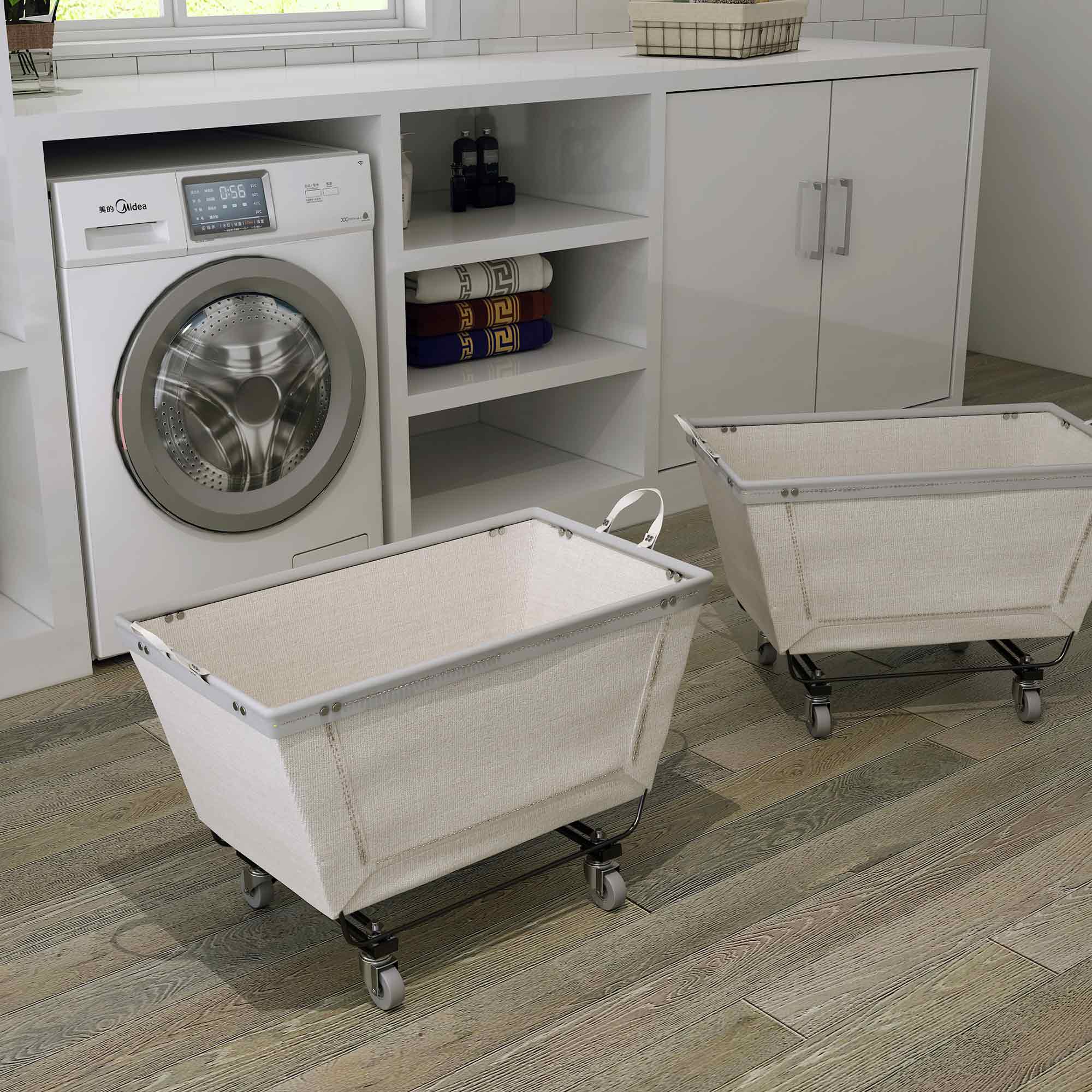 laundry basket with wheels