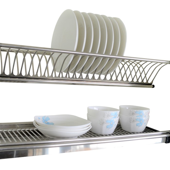 Dual-tier S.S. Dish Rack