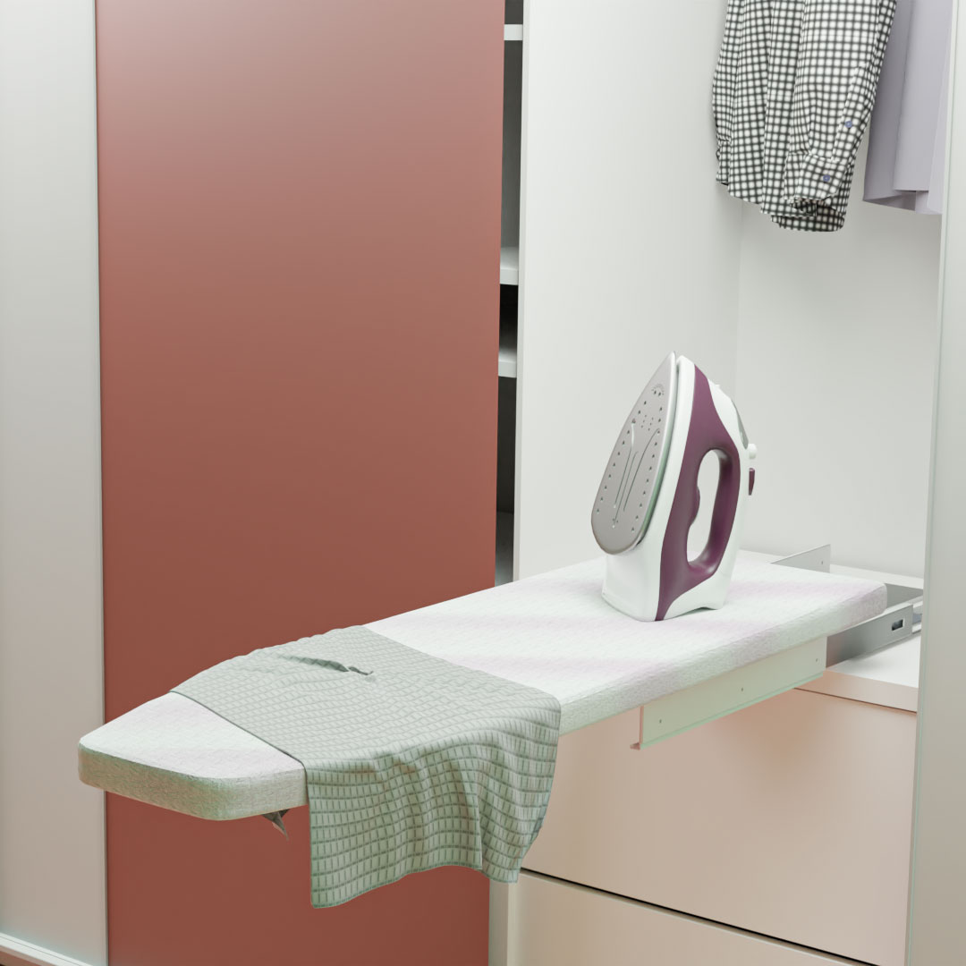 Pull Out Drawer Built In Ironing Board