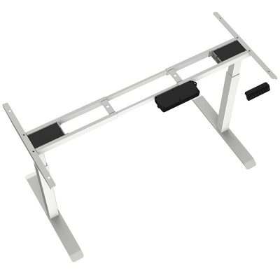 2-Stage Height Adjustable Desk – Square Tube Legs 2