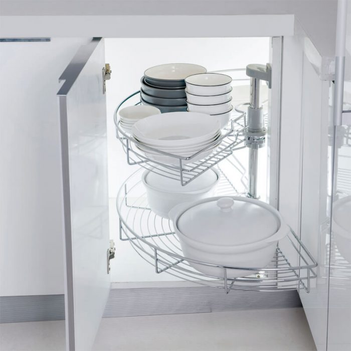 Blinder Eckschrank-Organizer | Blind Corner / d-förmige faule Susan