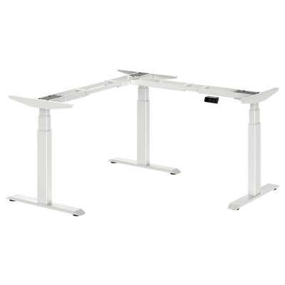 Triple Sit To Stand Desk White 400x400