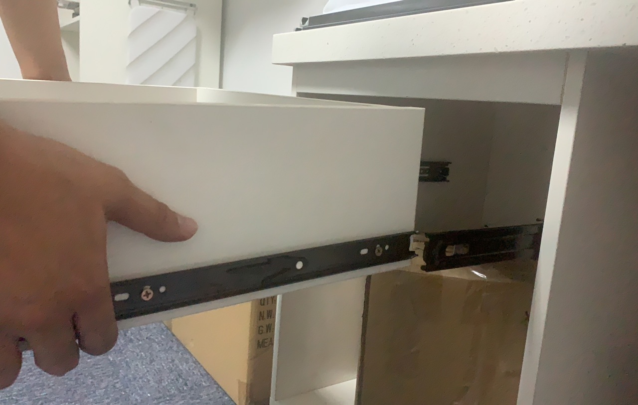 Remove Drawers From A Filing Cabinet - Friction detach method