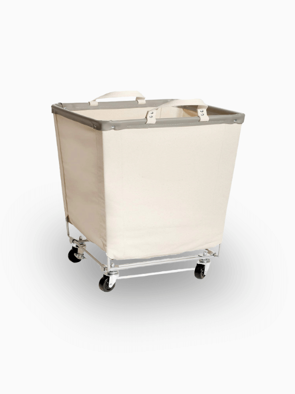 Canvas Laundry Basket With Wheels 600800