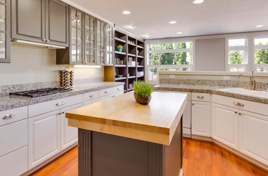 wood kitchen countertop