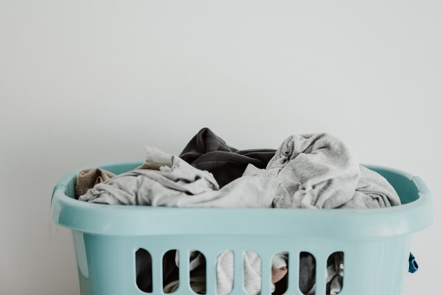 plastic laundry basket