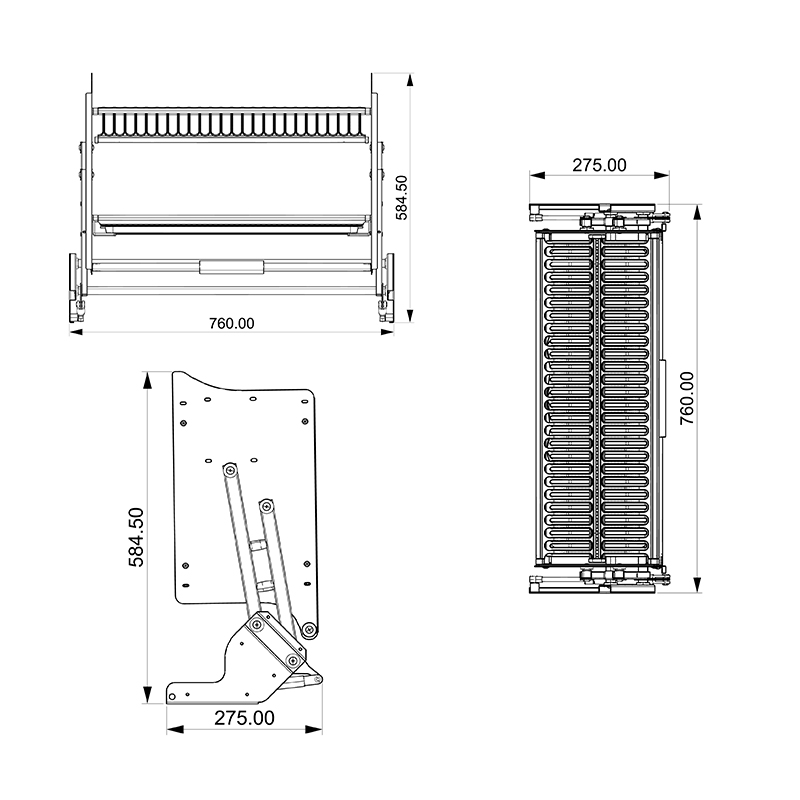 Dish Rack Pull Down Shelf