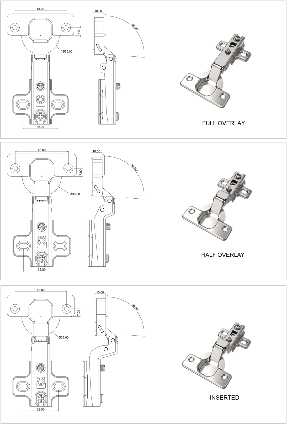 bulk cabinet hinges