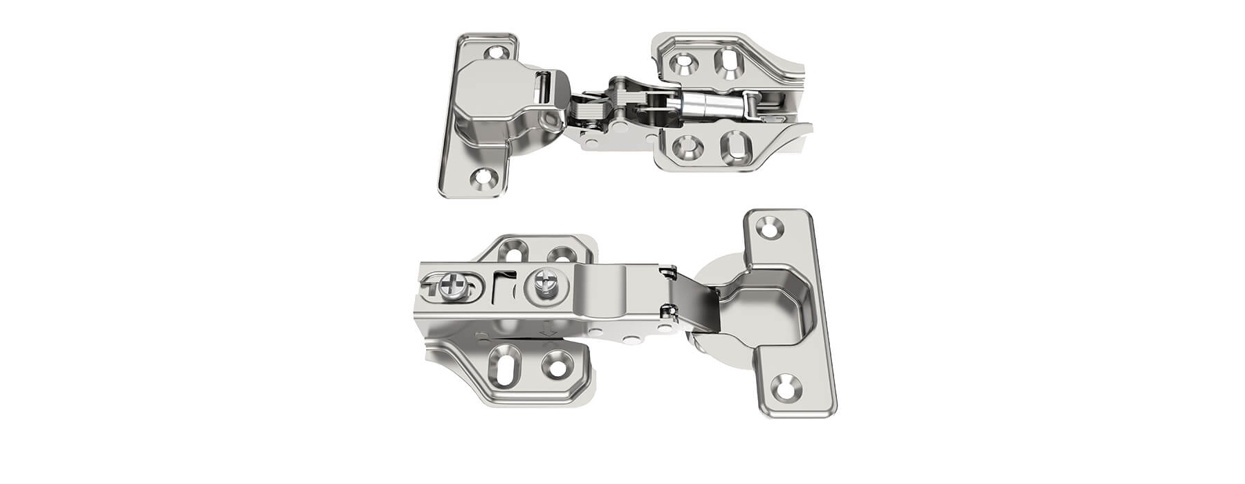 35 Ф Soft Close Butterfly Plate Concealed Hinge 51 1