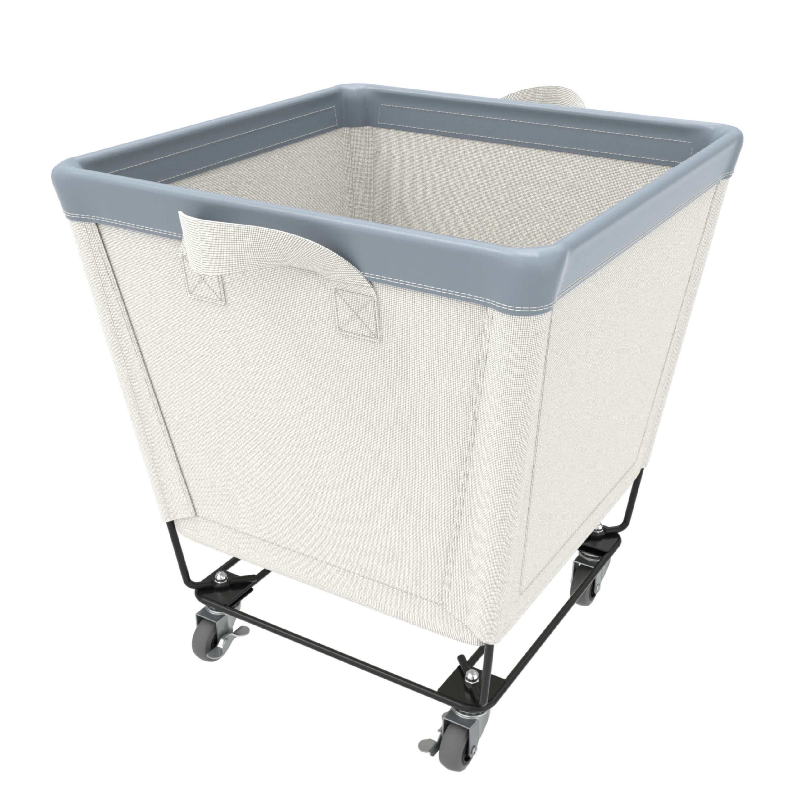 Canvas Laundry Basket With Wheels Scaled