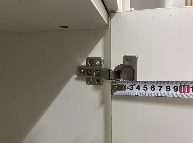 how to measure cabinet hinges