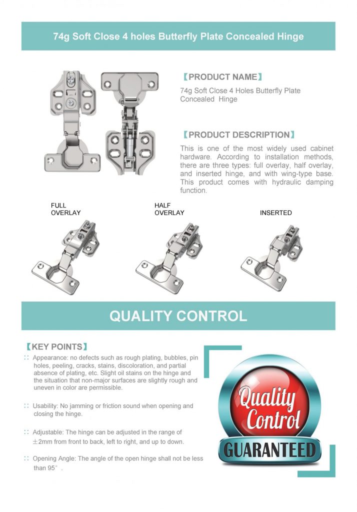 3 74g Soft Close 4 Hole Butterfly Plate Concealed Hinge 页面 1 714x1024