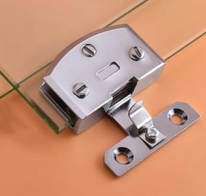 No Drill Cabinet Lock For Hinged Glass Door
