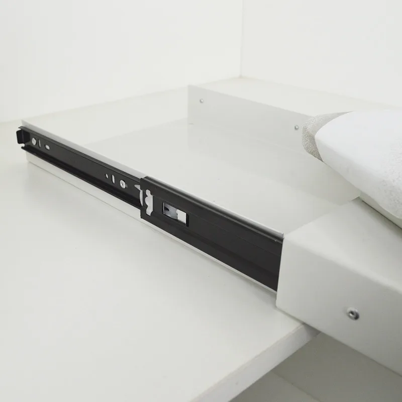 Ball-bearing slide rail detail of pull out ironing board