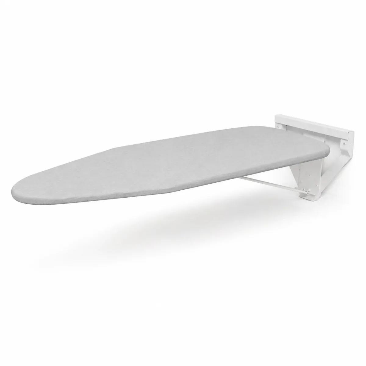 White wall mounted fold down ironing board product view