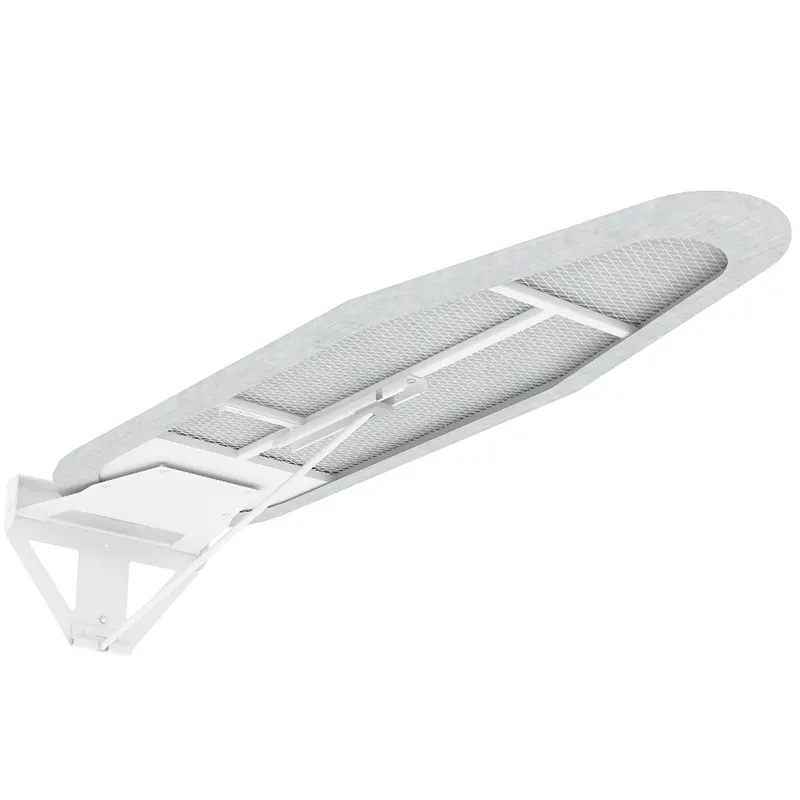 Steel frame under the wall mounted ironing board
